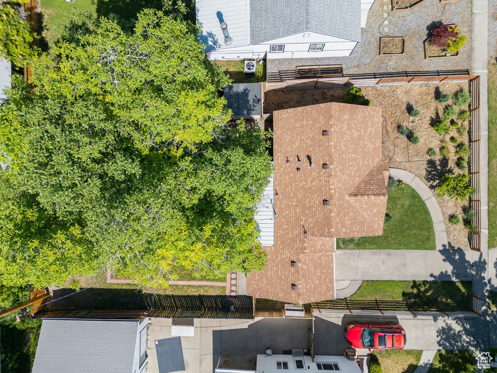 View from above of property