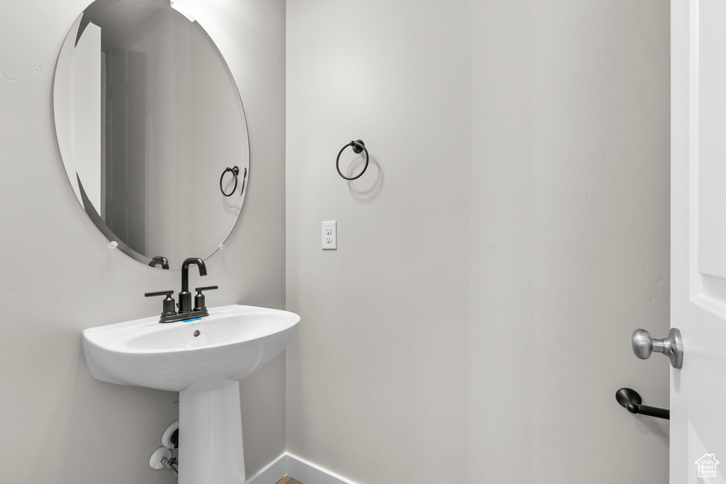 Bathroom with baseboards