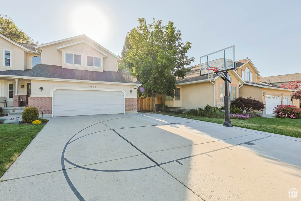 View of basketball court