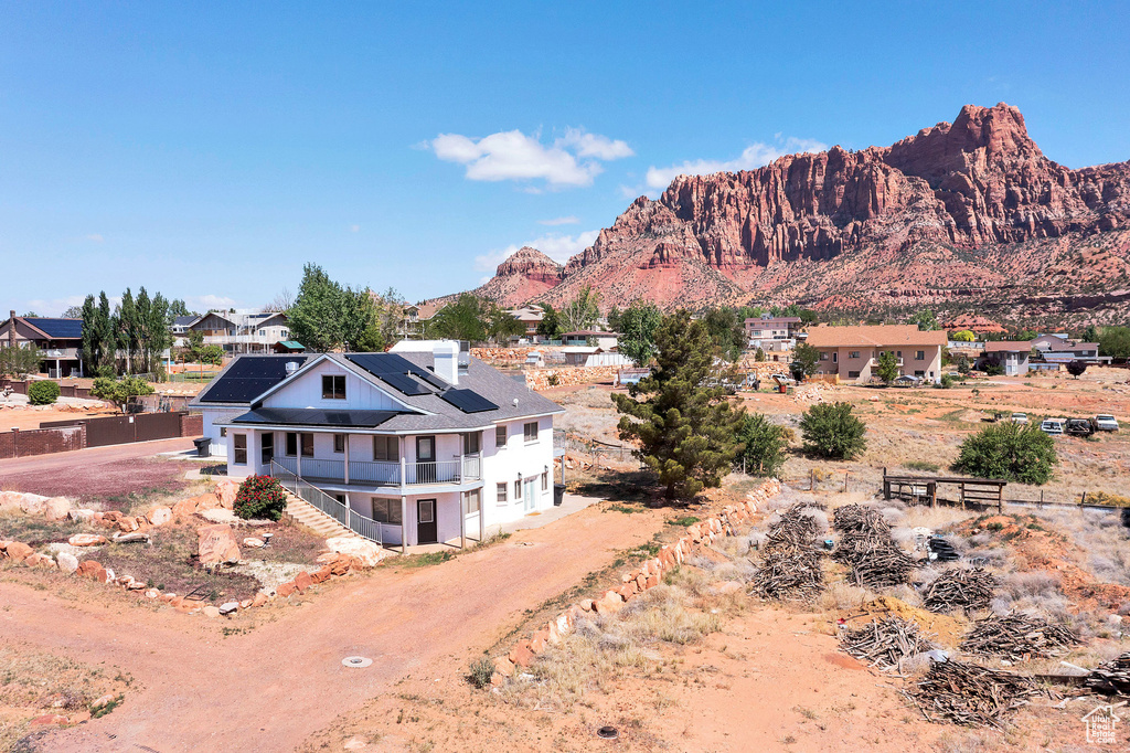 View of mountain background