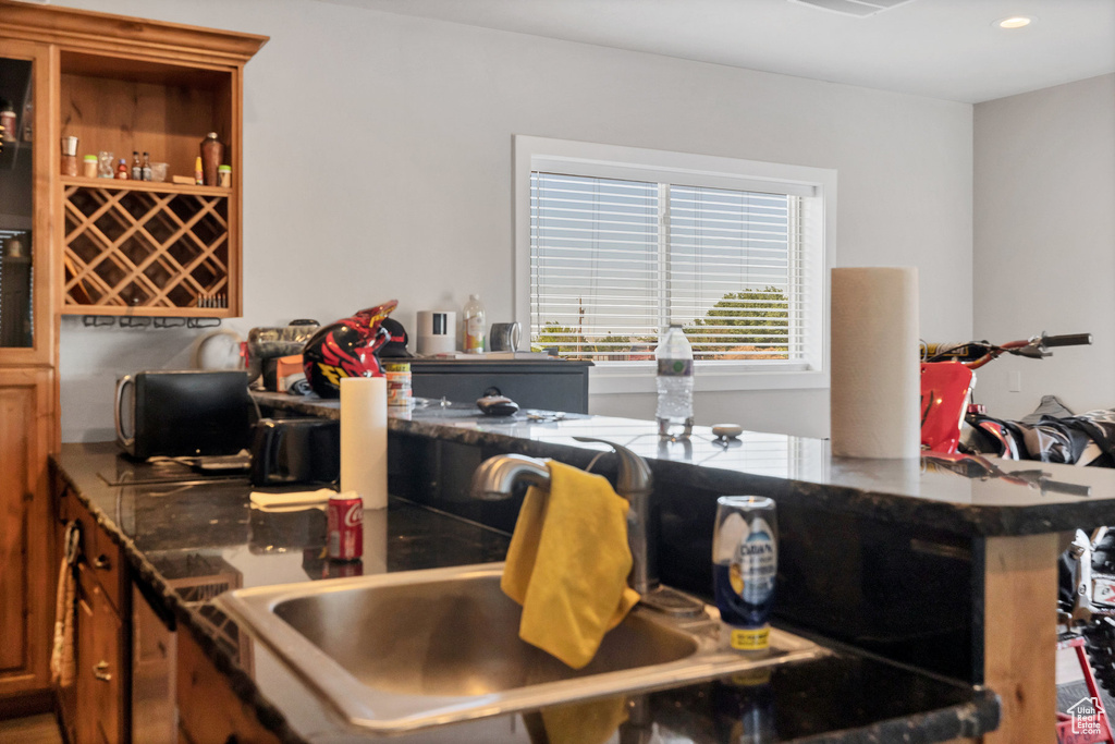 Kitchen featuring recessed lighting