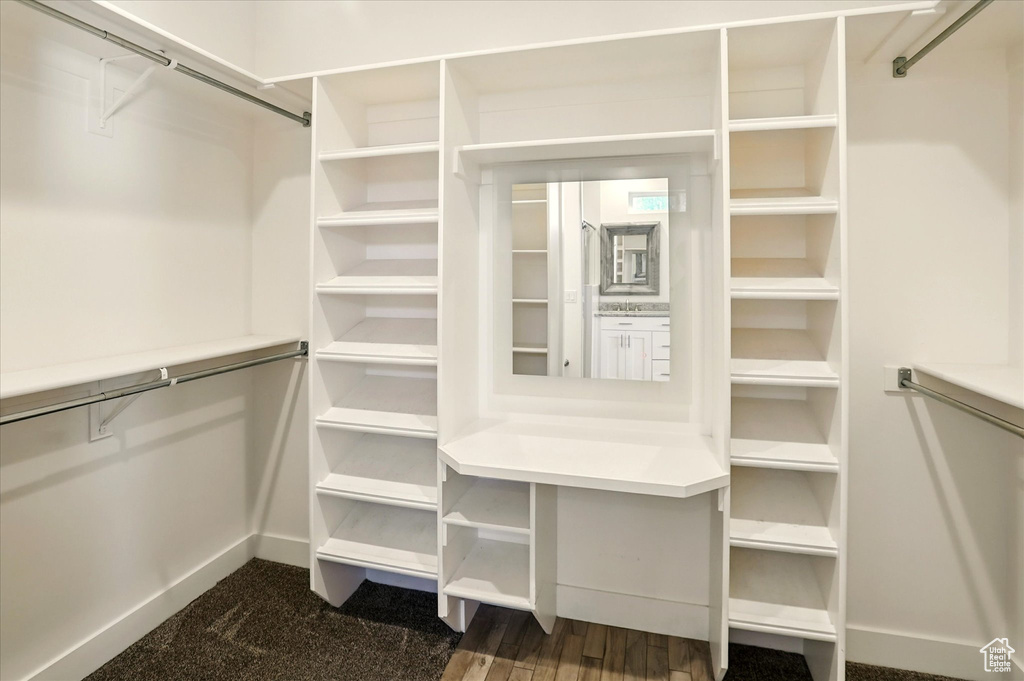 View of spacious closet