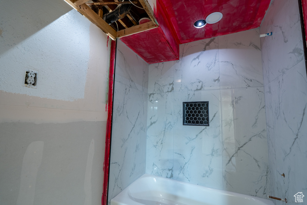 Bathroom with  shower combination
