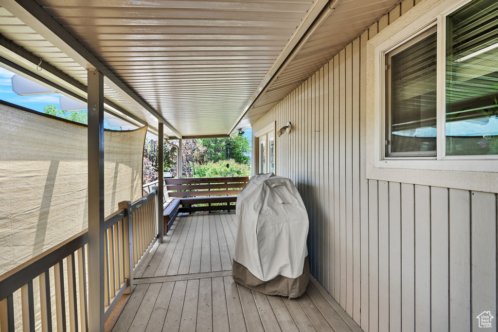 View of deck