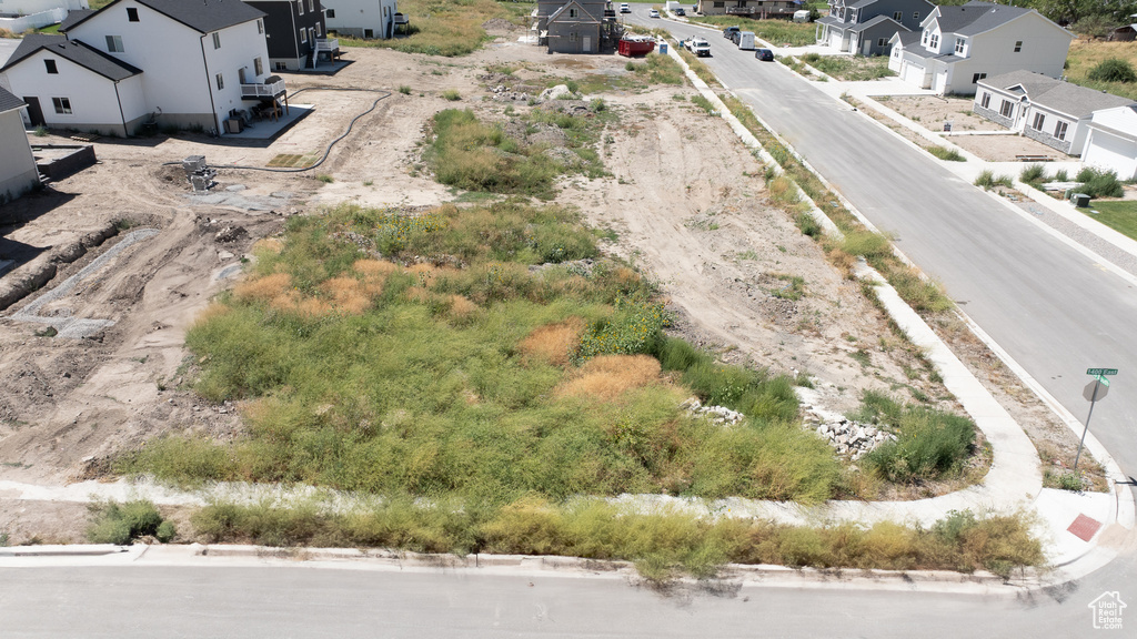 Aerial view of residential area
