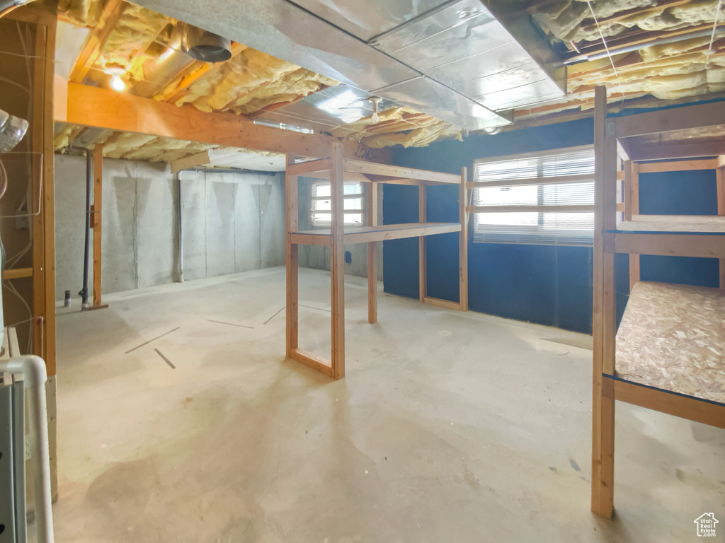 Basement with healthy amount of natural light