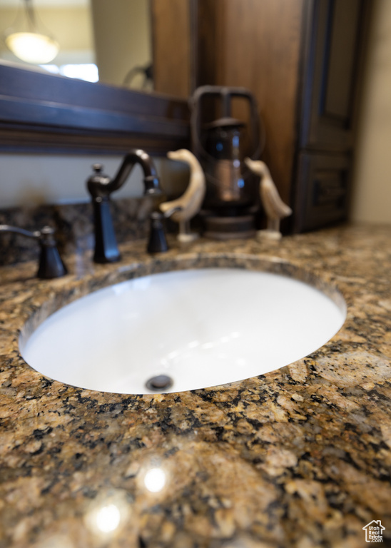 Bathroom view of vanity