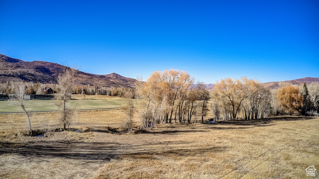 View of mountain backdrop