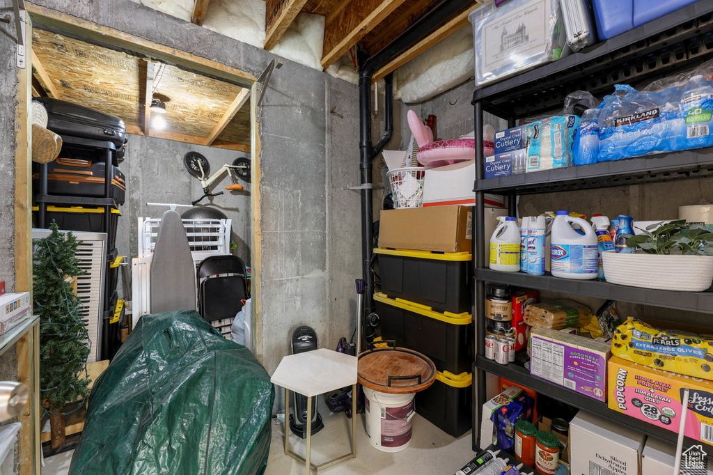 View of storage room