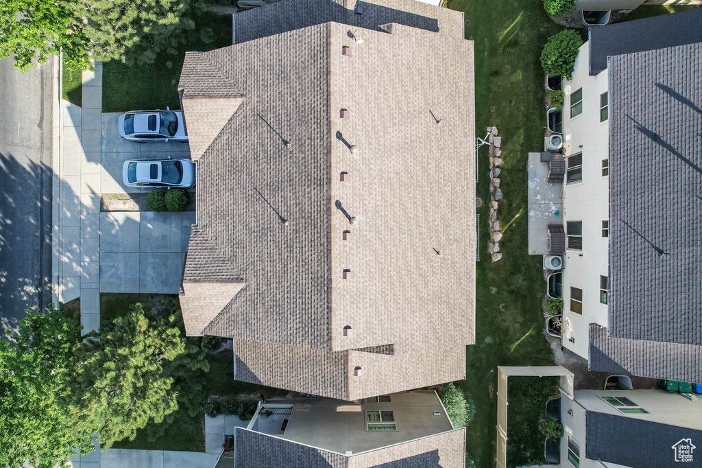 View from above of property