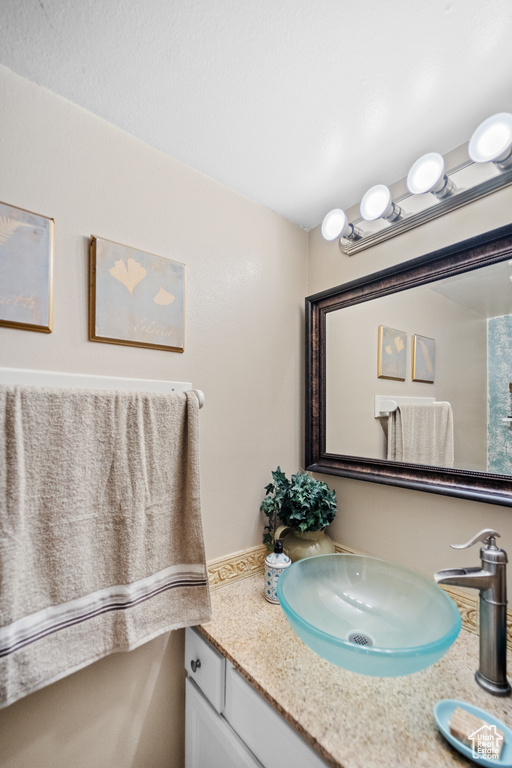 Bathroom featuring vanity