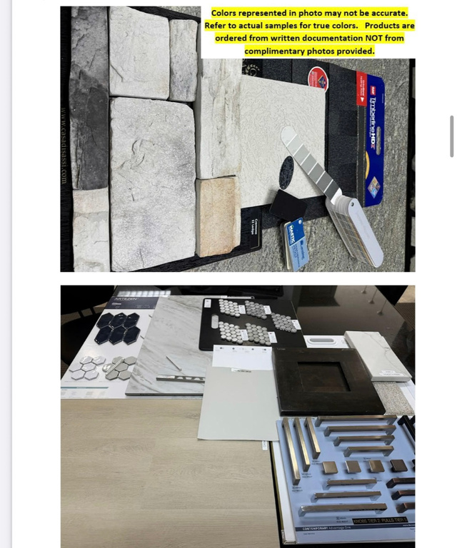 View of marketing collateral with multiple images