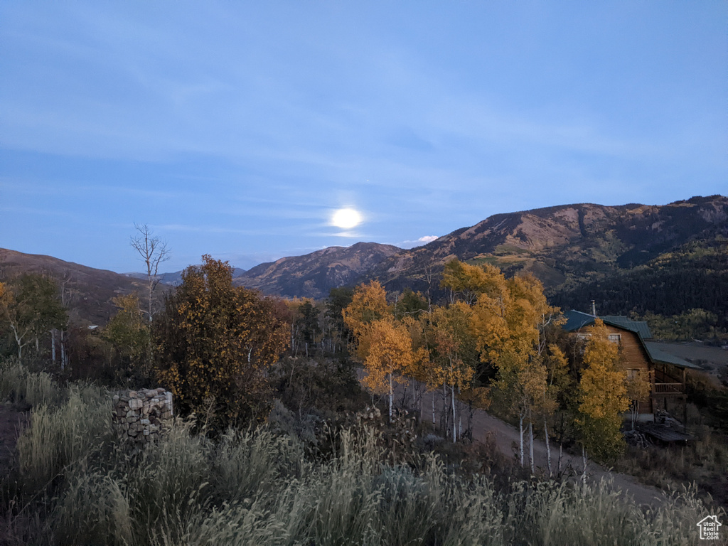 View of mountain background