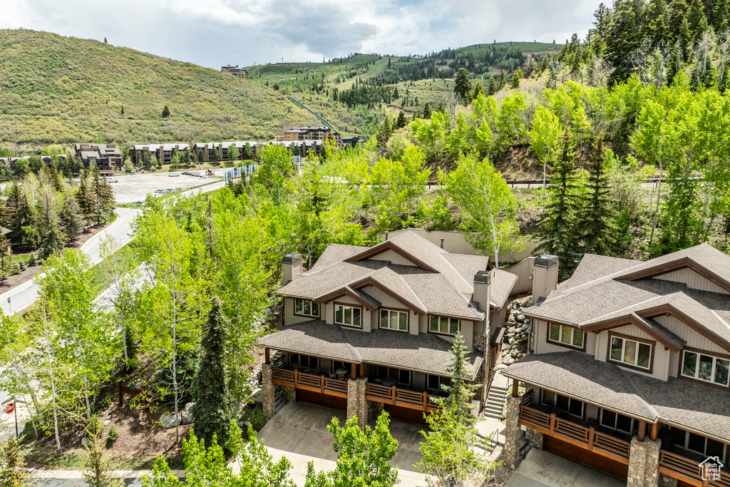 View from above of property