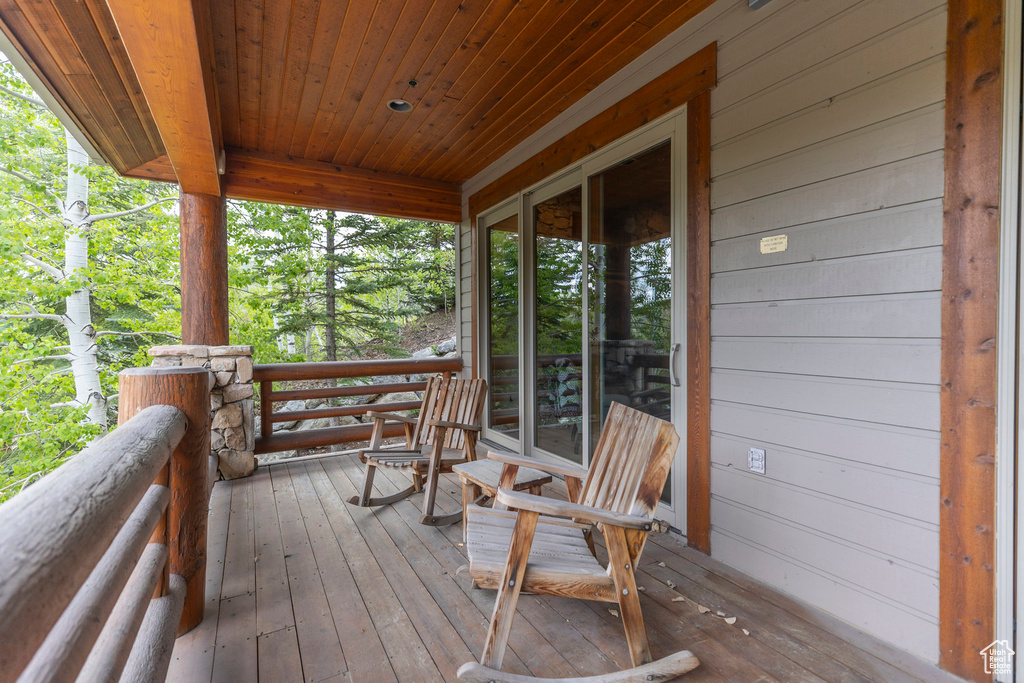 View of deck