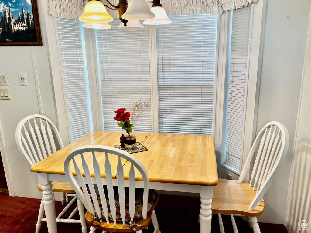 View of dining space