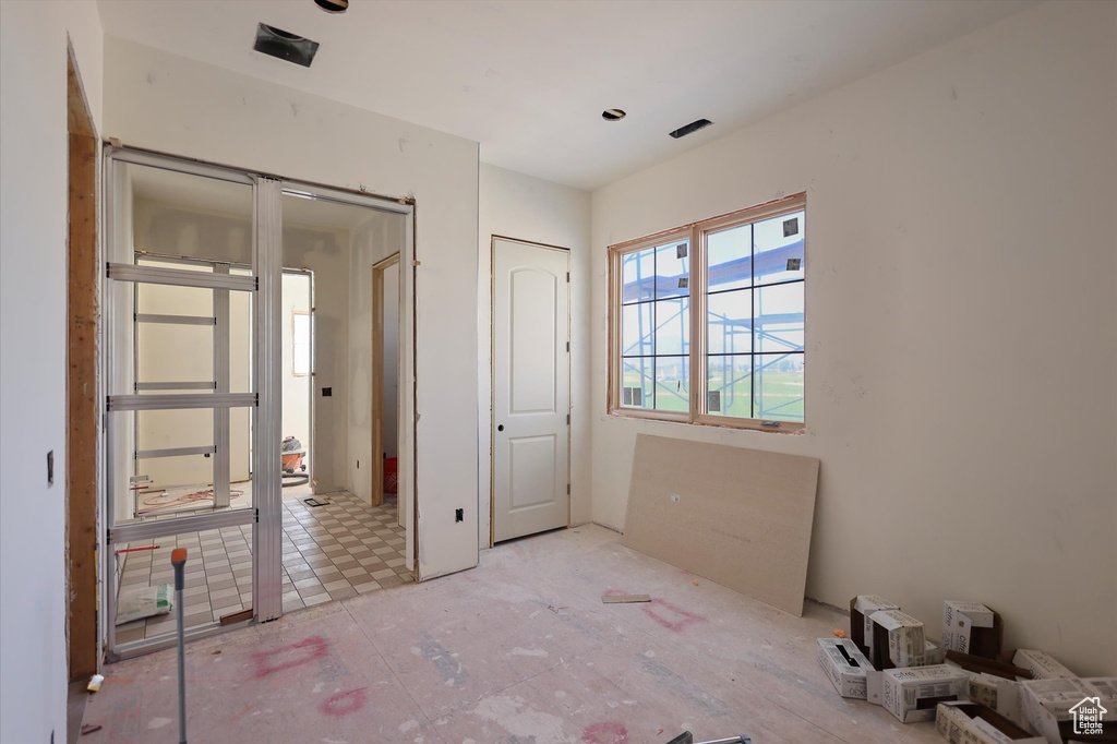 View of unfurnished bedroom