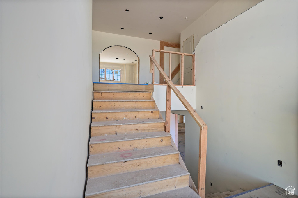 View of stairway