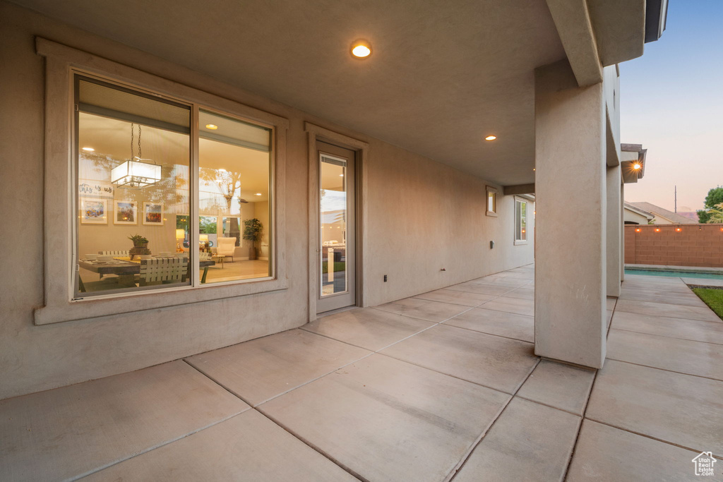 View of patio