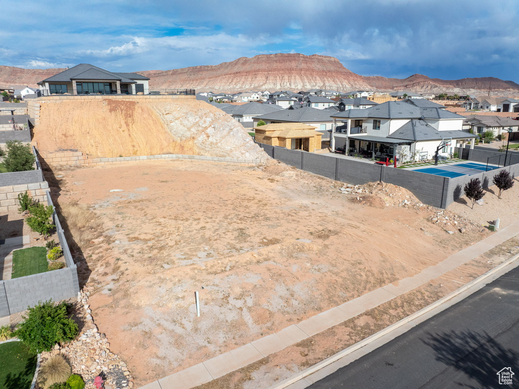 Mountain view featuring nearby suburban area