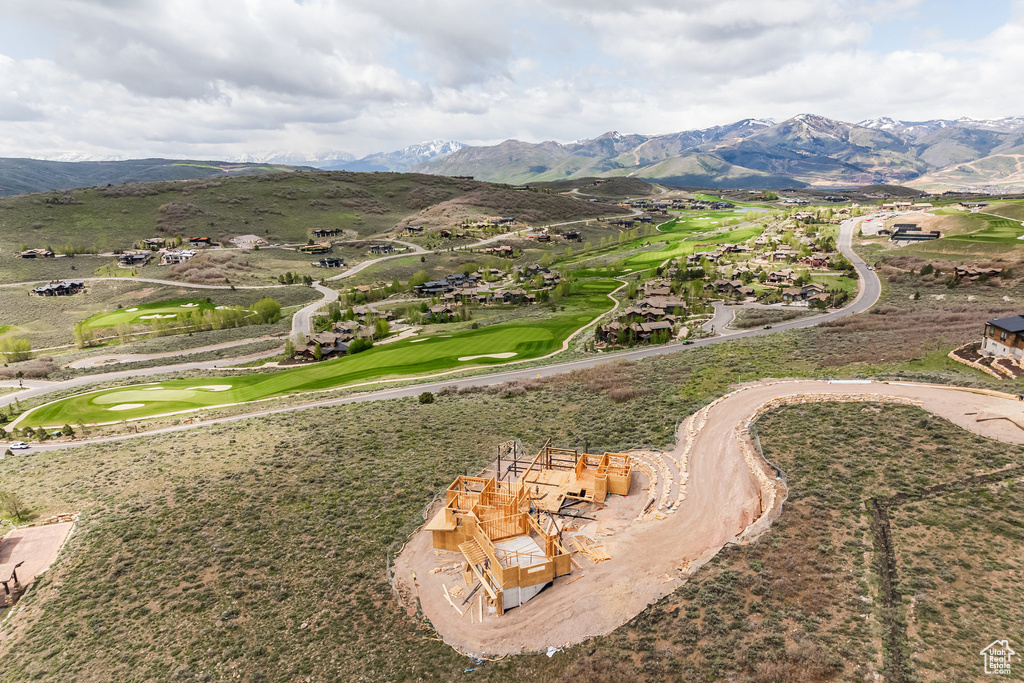 Mountain view with a local golf course