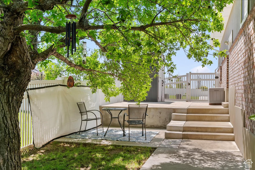 View of patio