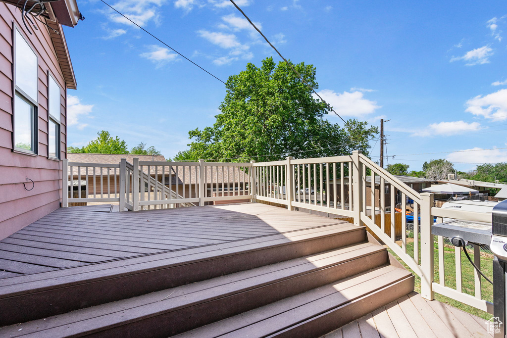 View of deck
