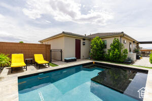 View of pool with a patio