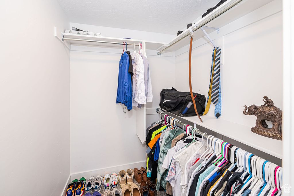 View of spacious closet