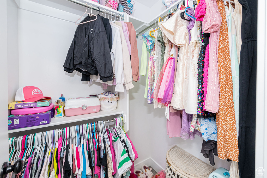 View of spacious closet