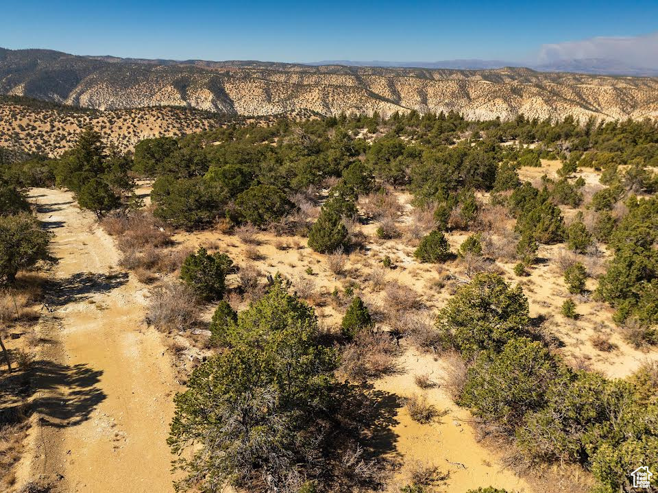 Mountain view with a desert landscape and rural landscape