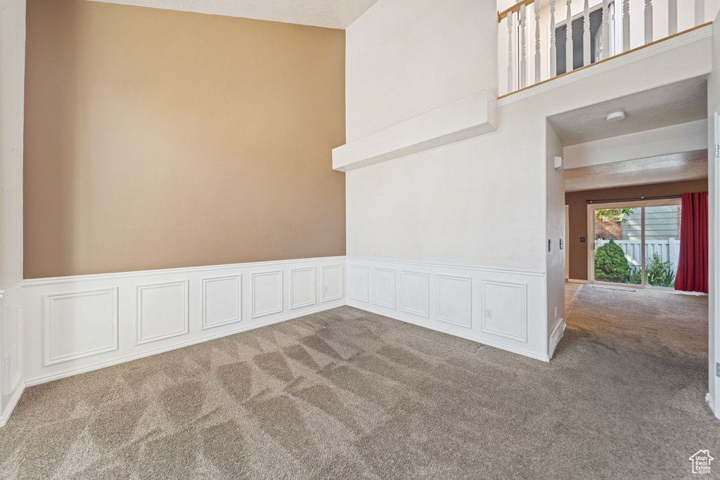 View of carpeted empty room