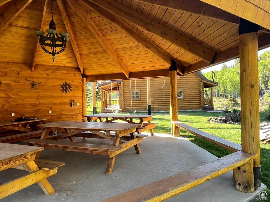 View of patio