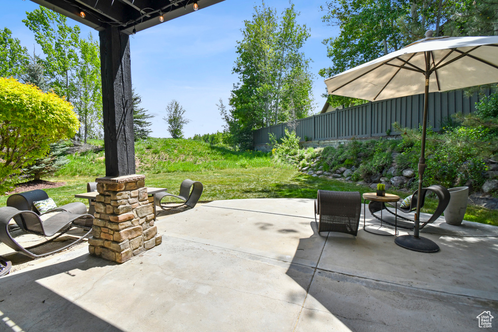 View of patio