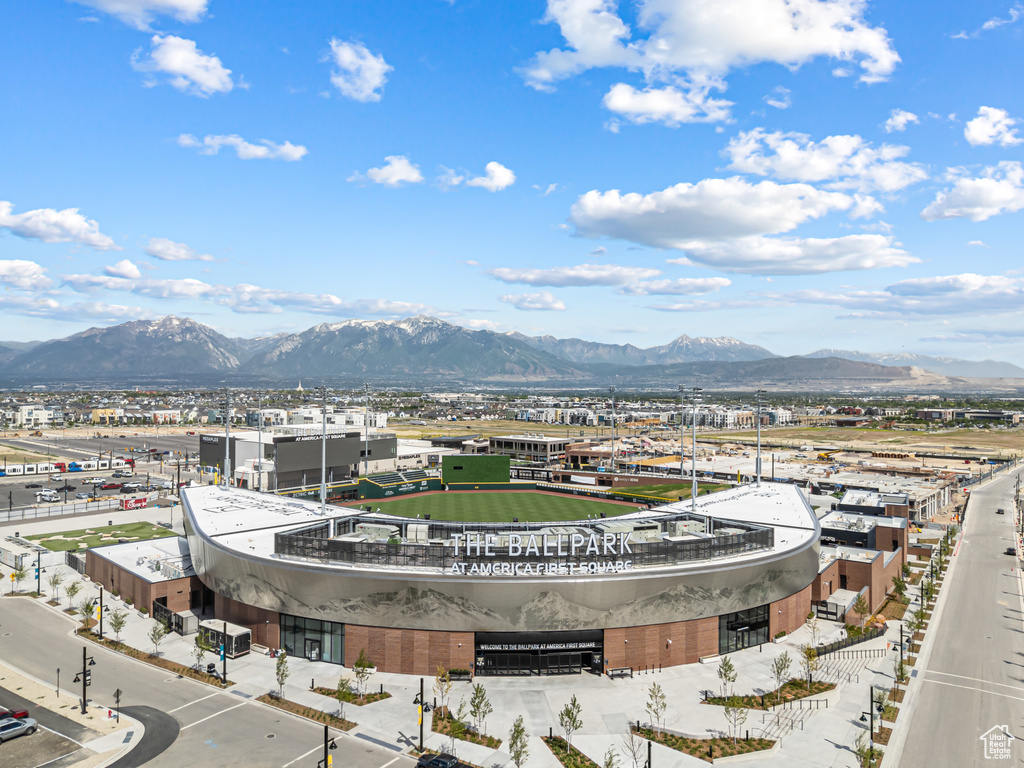 Drone / aerial view of mountains