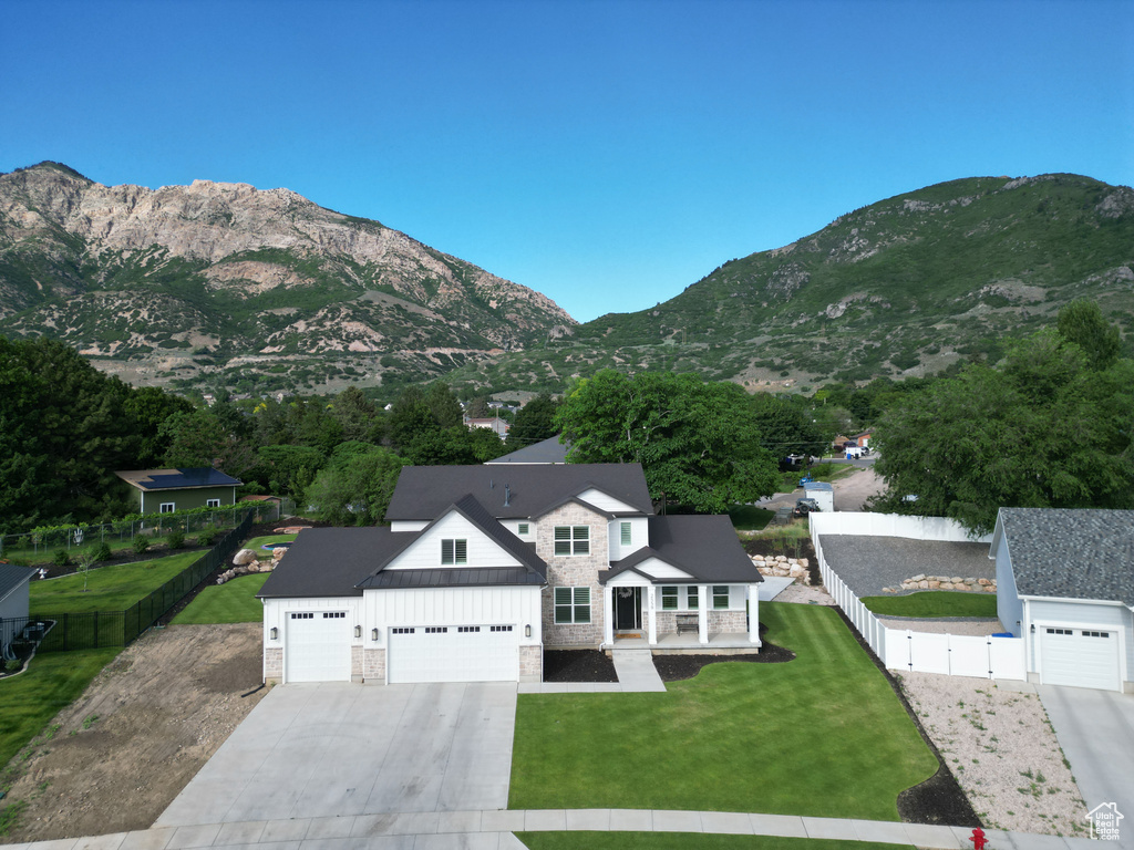 View of mountain background