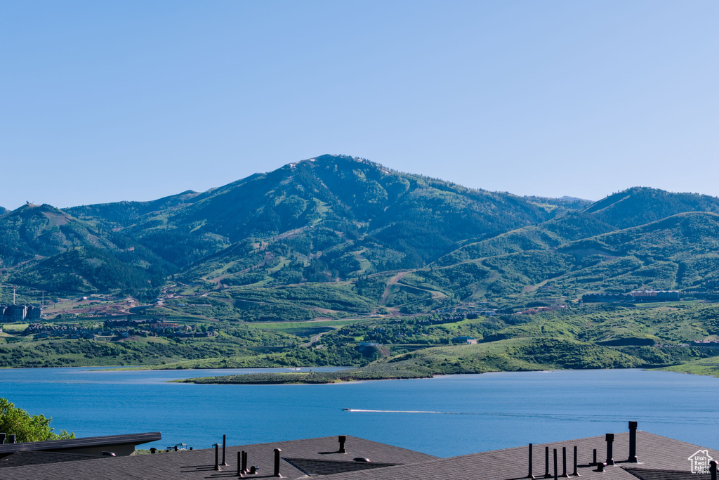 Water view with a mountain backdrop