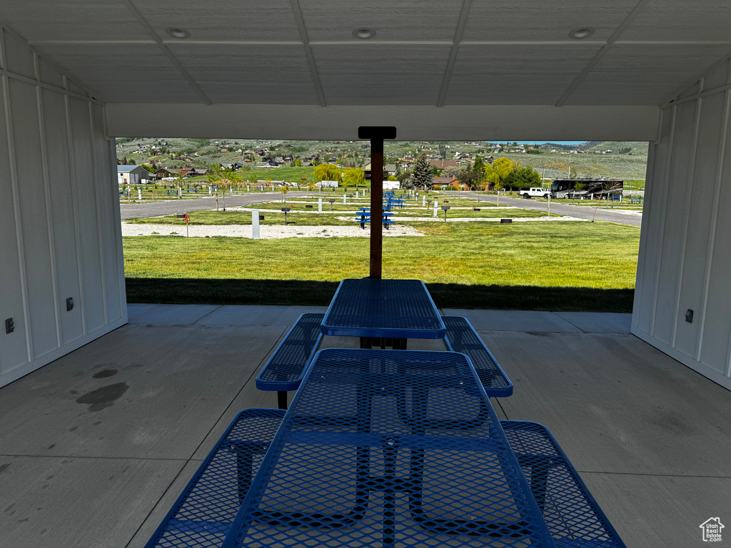 View of patio