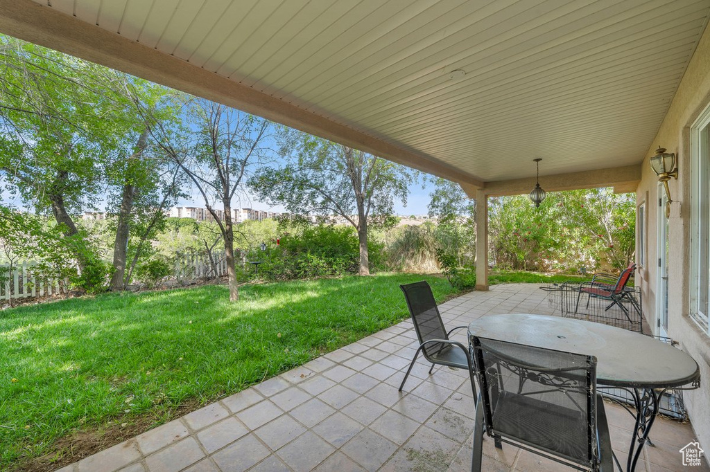 View of patio