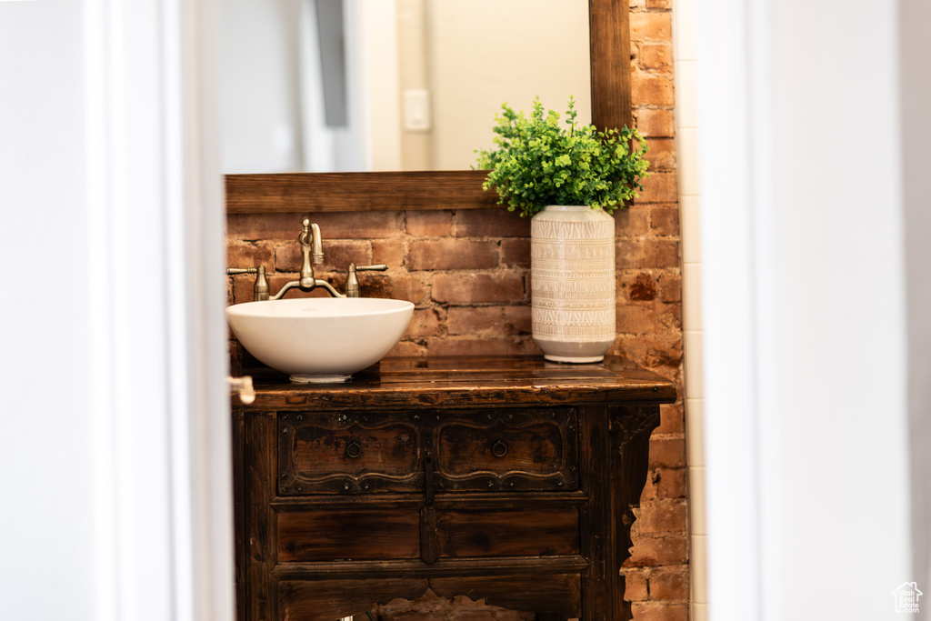 Bathroom featuring vanity