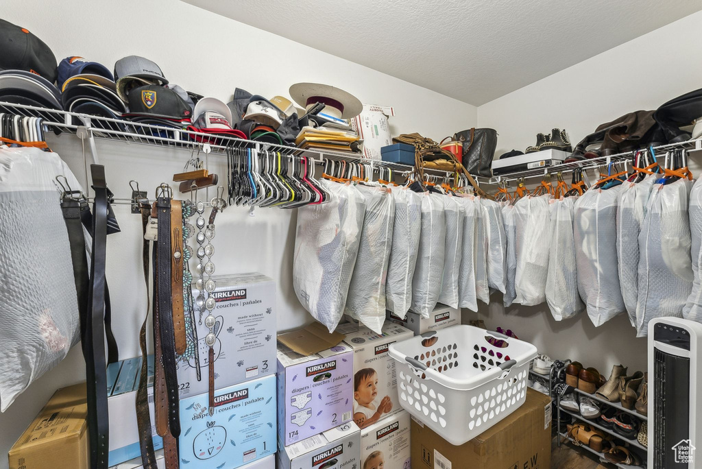 View of spacious closet