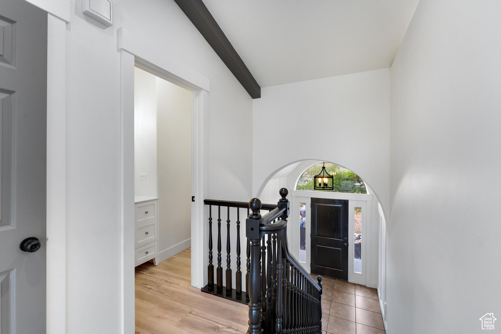 Foyer entrance featuring baseboards