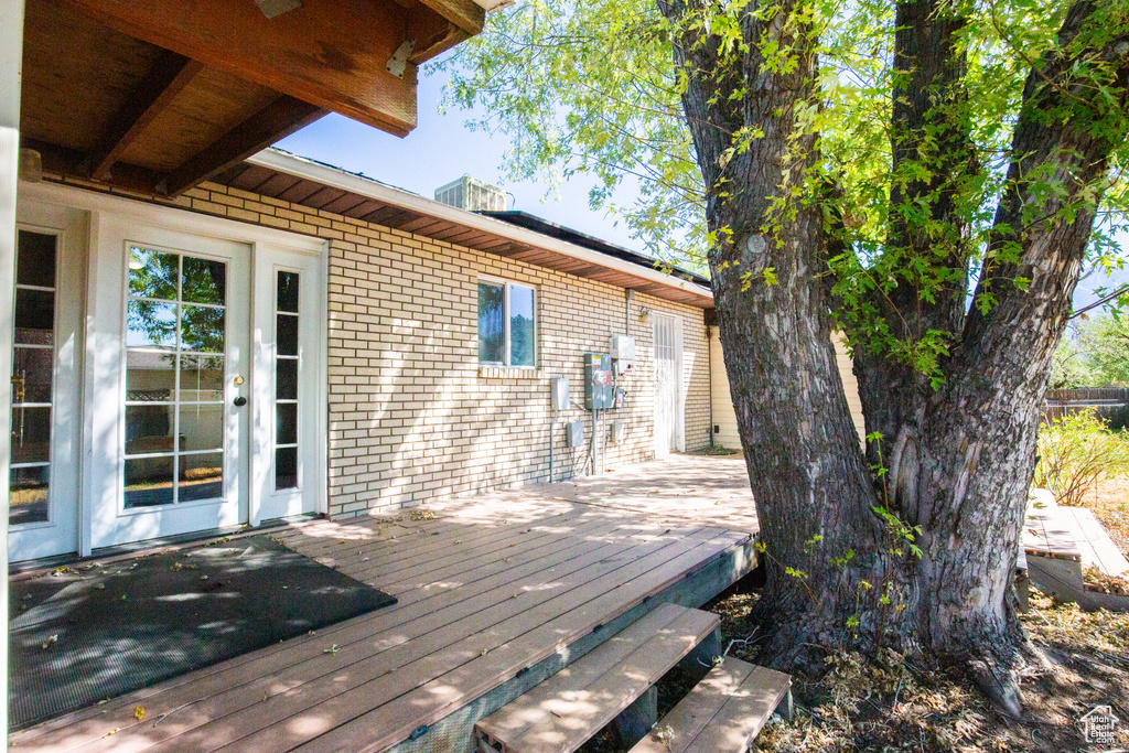 View of deck
