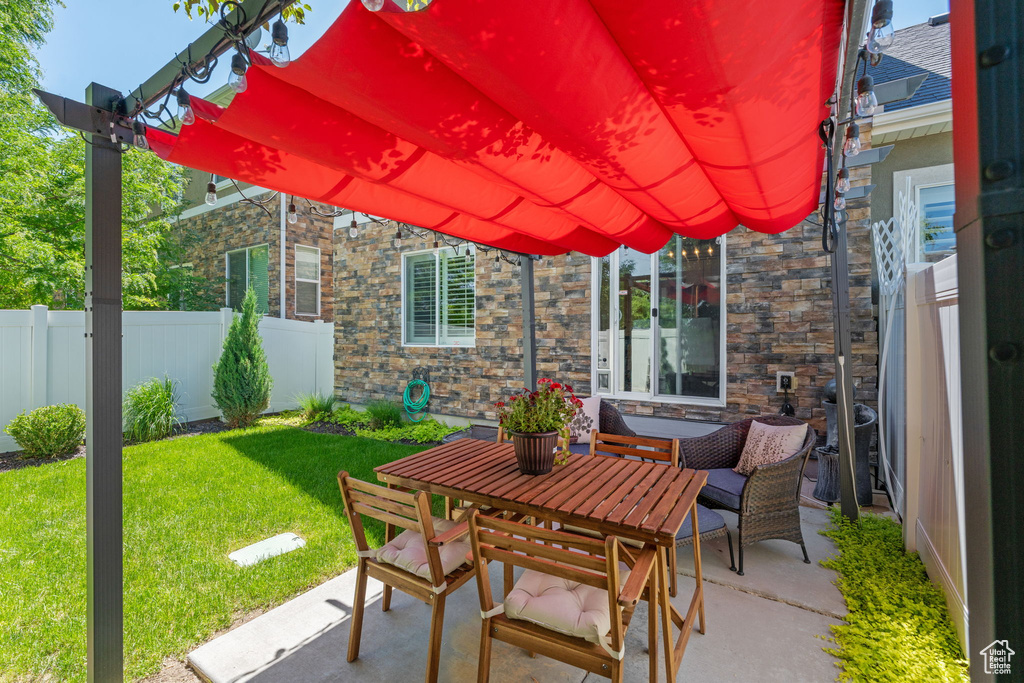 View of patio