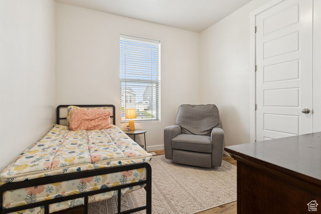 Bedroom featuring light wood finished floors