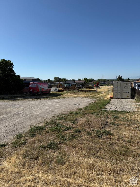 View of yard with mail area