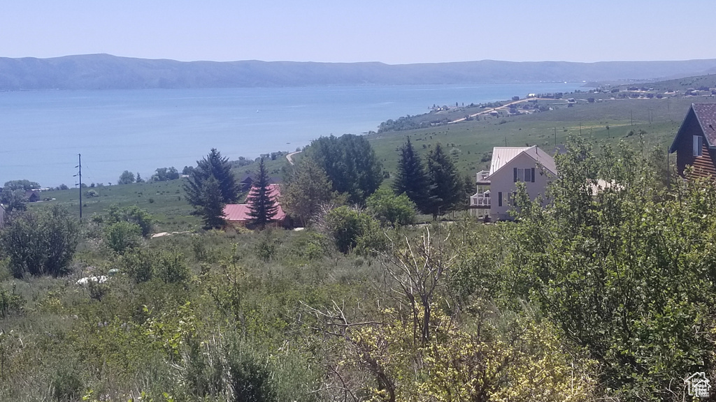 Water view with mountains