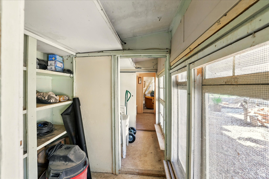 View of storage area