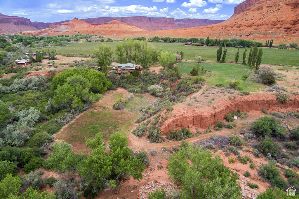 Mountain view featuring rural landscape