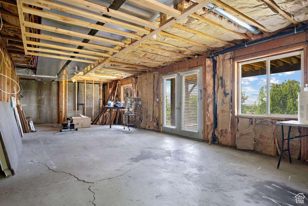 View of basement